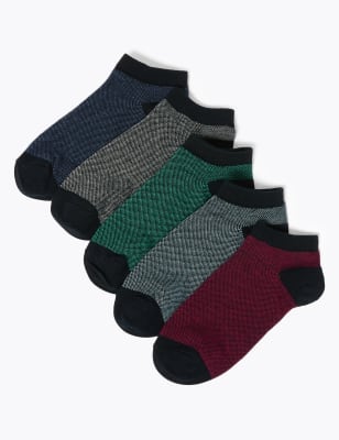 5pk Cool & Fresh™ Trainer Socks | M&S Collection | M&S