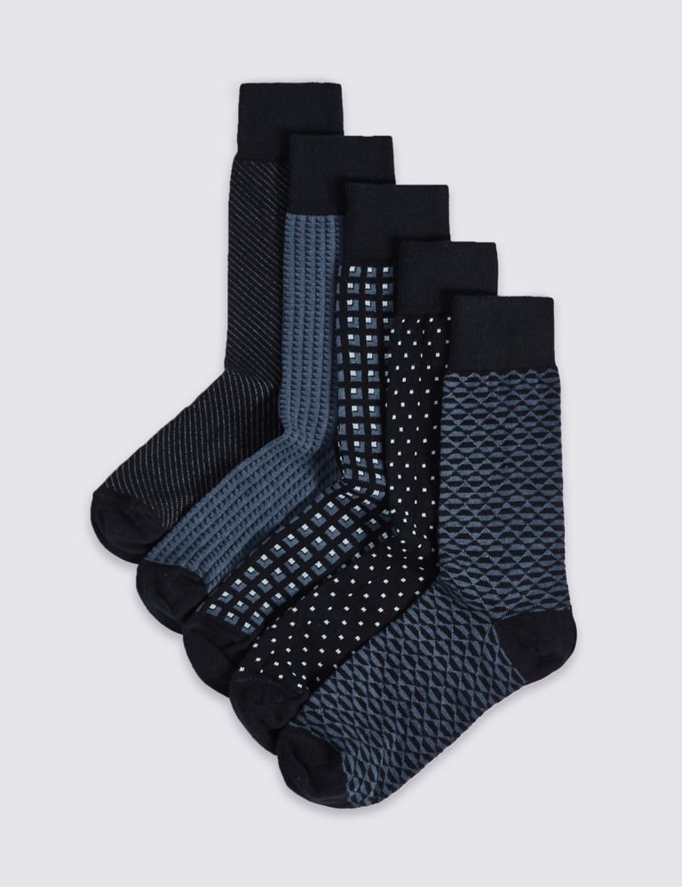 5pk Cool & Freshfeet™ Assorted Socks 1 of 1