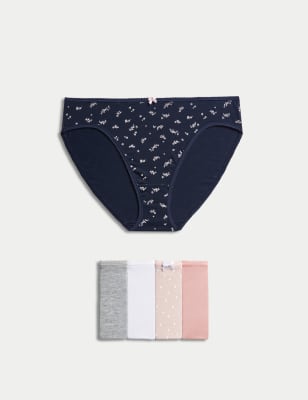 Marks and Spencer M&S Ladies Navy Microfibre Polka Dot Printed Low Rise  Brazilian Knickers Briefs UK 6 8 10 12 14 16 18 RRP £8 (UK 8) :  : Fashion