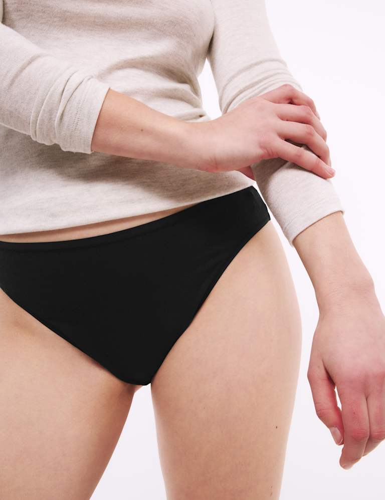 5pk Cotton Modal High Waisted High Leg Knickers M S Collection M S