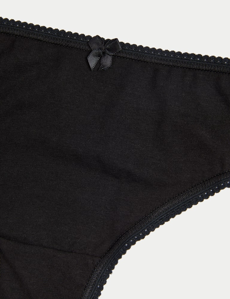 5pk Cotton Rich Brazilian Knickers M&S Collection M&S