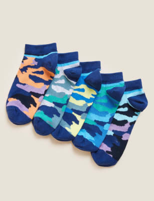 camo trainer socks