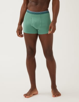 5pk Cotton Rich Cool & Fresh™ Trunks Image 2 of 3