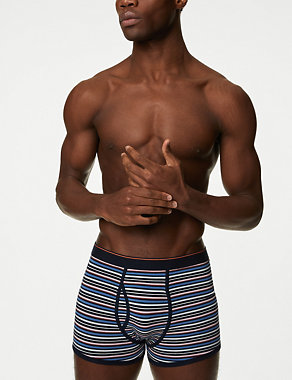 5pk Cotton Rich Cool & Fresh™ Trunks Image 2 of 3
