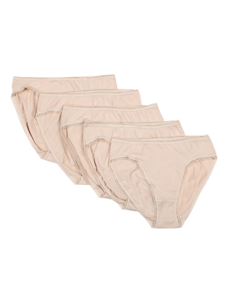 MARKS & SPENCER M&S 5 Pack Cotton Rich High Leg Knickers with New &  Improved Fabric 2024, Buy MARKS & SPENCER Online
