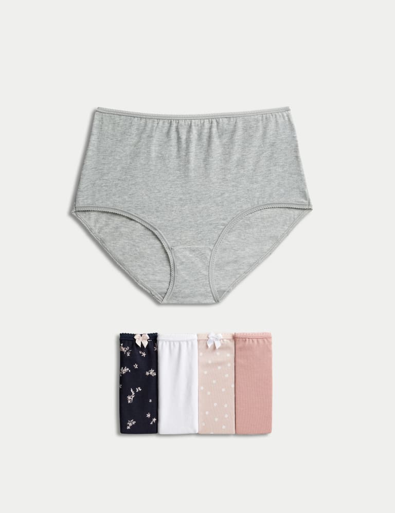 Buy MARKS & SPENCER 4 Pack Pure Cotton Full Briefs Knickers 2024 Online