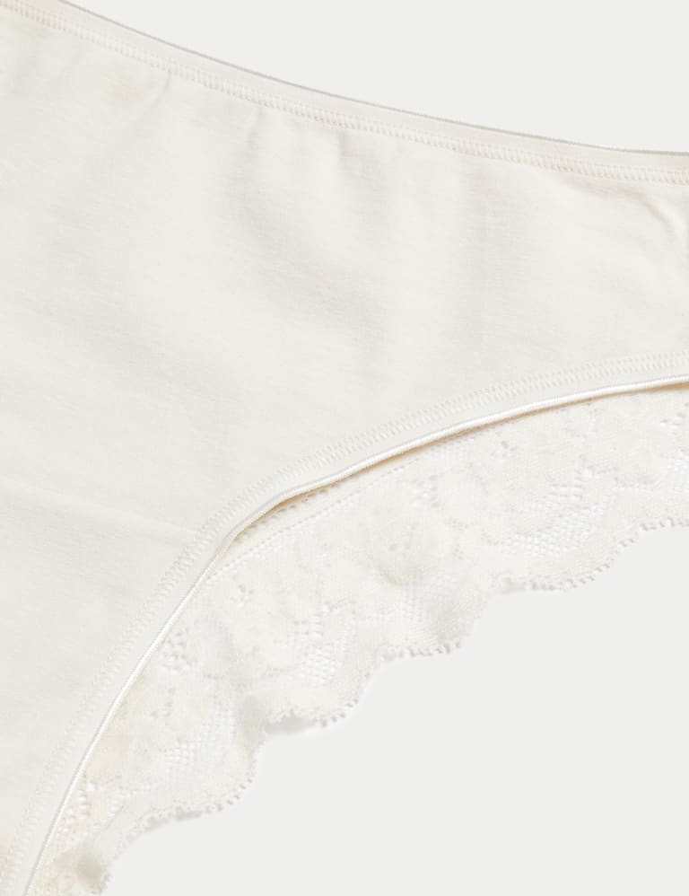 5pk Cotton Rich Printed Brazilian Knickers M&S Collection M&S