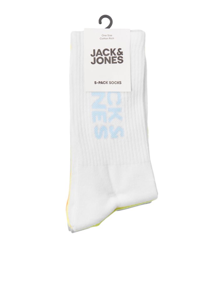 5pk Cotton Rich Socks 7 of 7