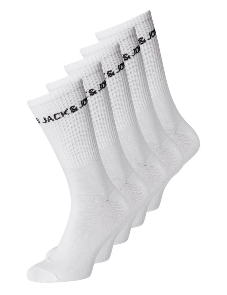 5pk Cotton Rich Socks 1 of 2