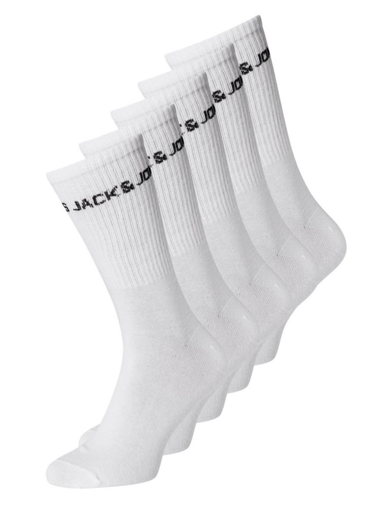 5pk Cotton Rich Socks 1 of 2