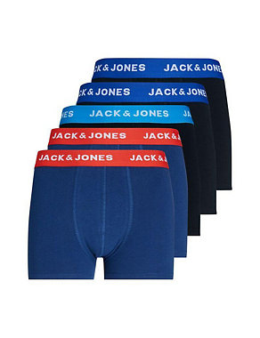 5pk Cotton Rich Trunks (8-16 Yrs) Image 2 of 4