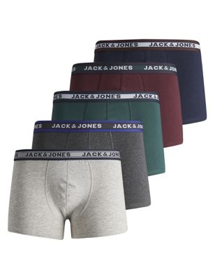 5pk Cotton Rich Trunks (8-16 yrs) Image 1 of 1