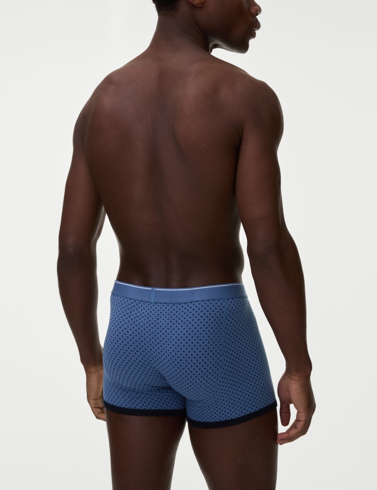 5pk Cotton Stretch Cool & Fresh™ Trunks 3 of 3