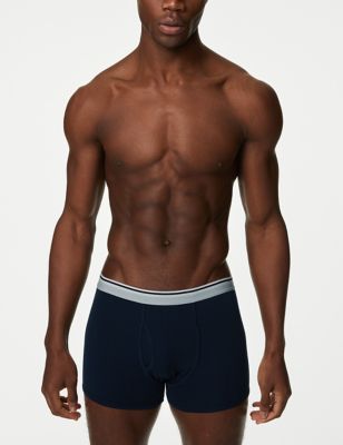 5pk Cotton Stretch Cool & Fresh Trunks Image 2 of 3