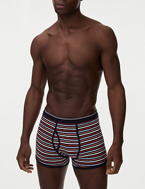 5pk Cotton Stretch Striped Trunks Image 2 of 3