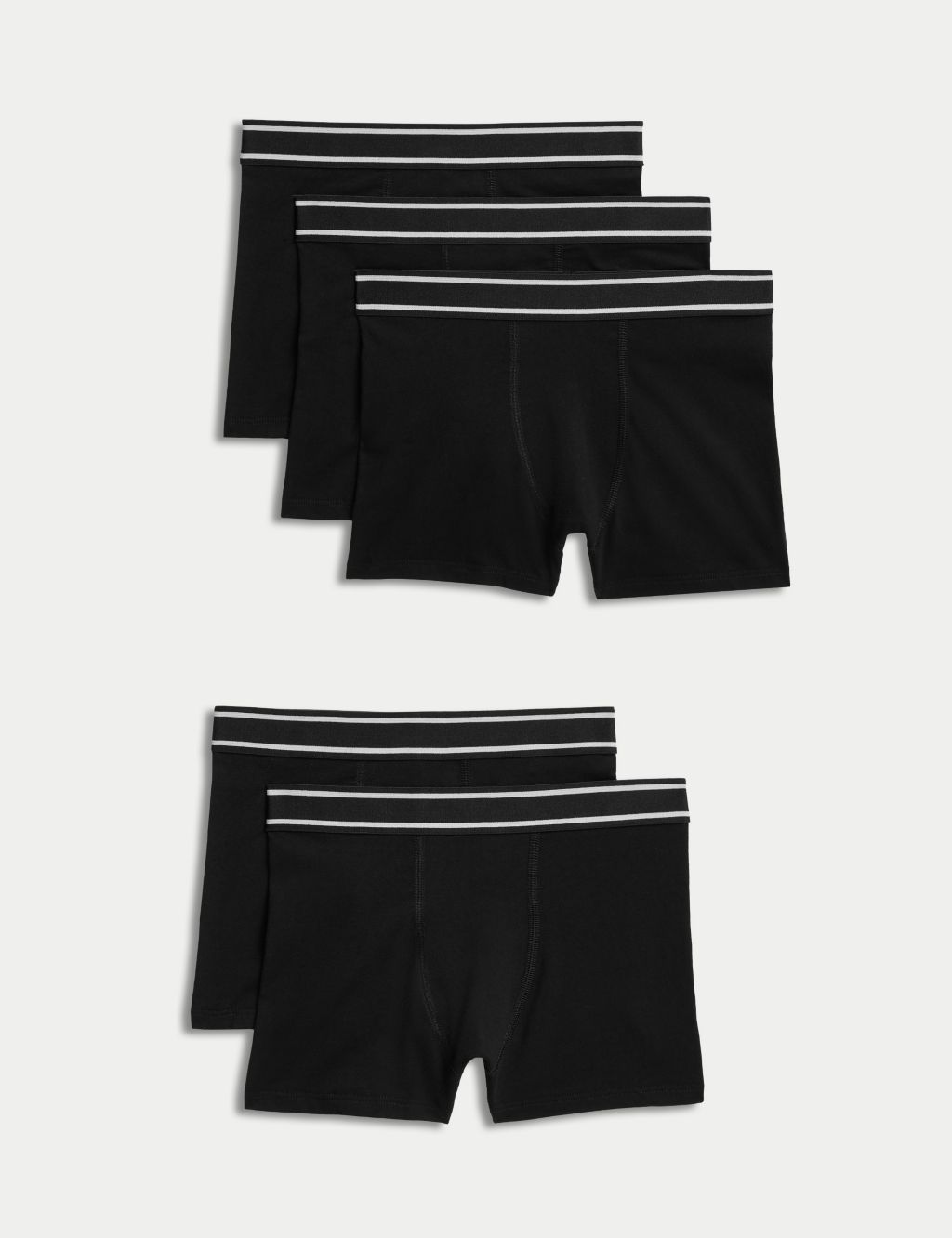5pk Cotton with Stretch Trunks (5-16 Yrs) | M&S Collection | M&S