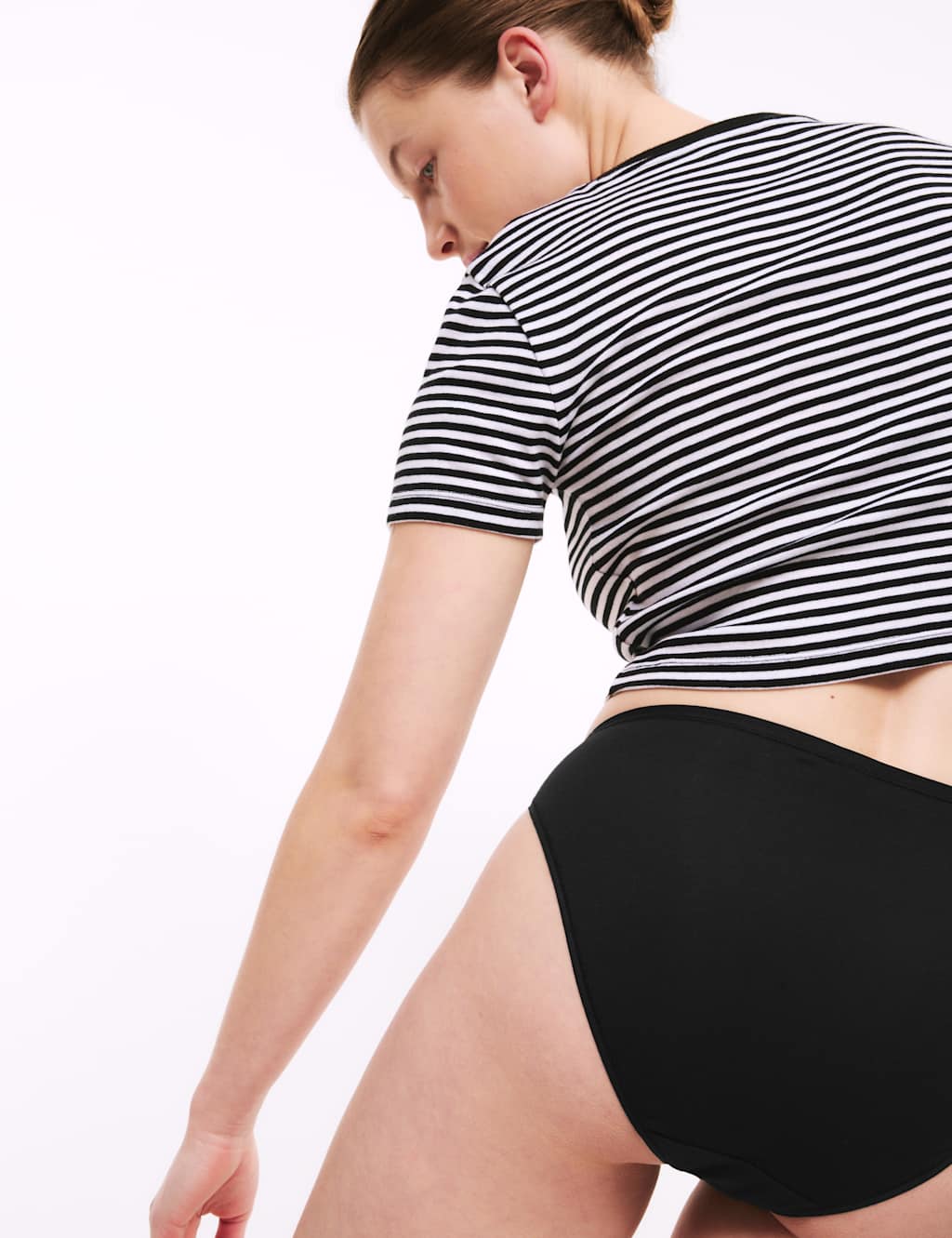 5pk No VPL Cotton Modal High Leg Knickers 1 of 6