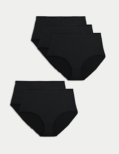 5pk No VPL Microfibre Full Briefs 1 of 5