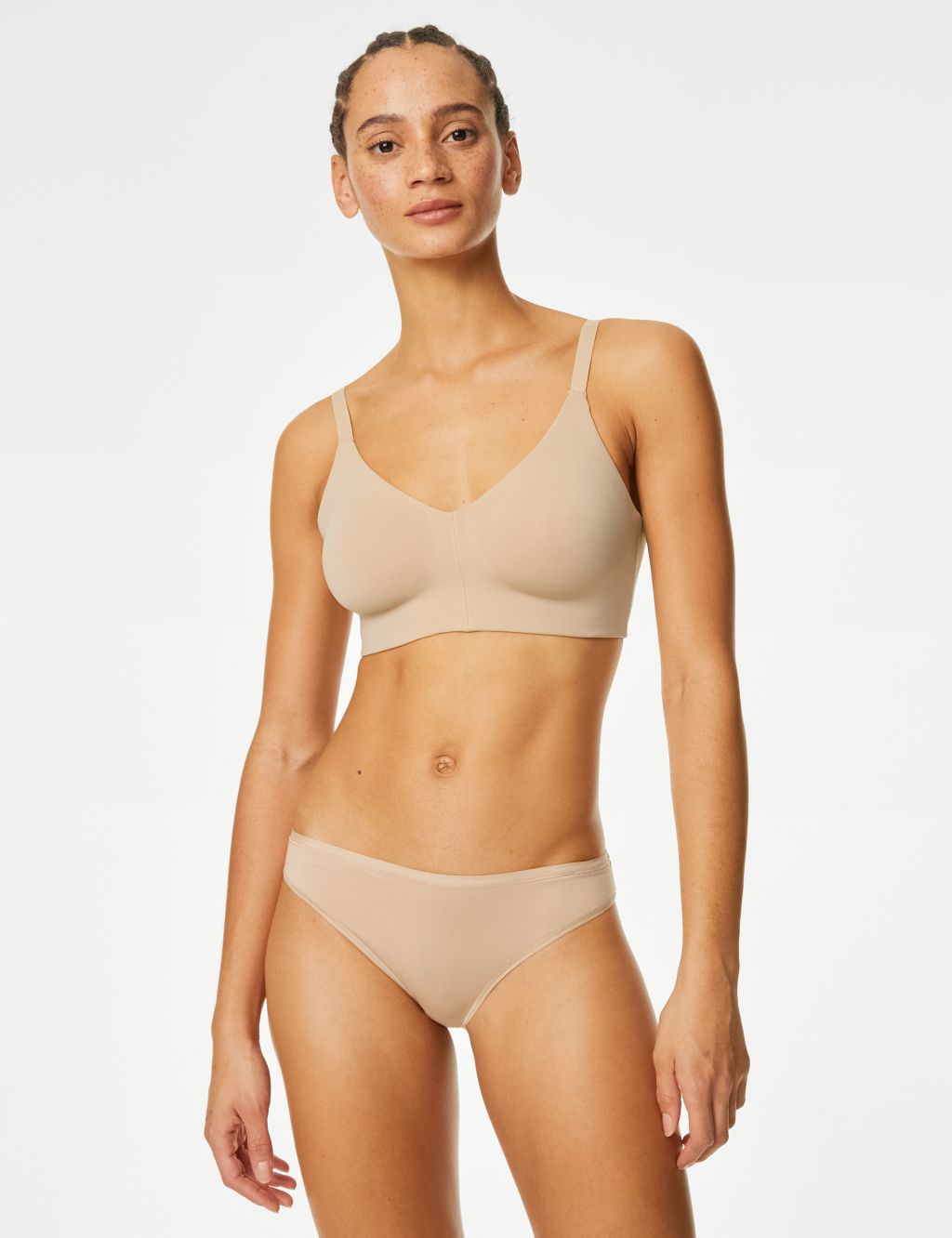 M&S Women's 5 Pack Microfibre Low Rise Bikini Knickers, Size 14, Black -  HelloSupermarket