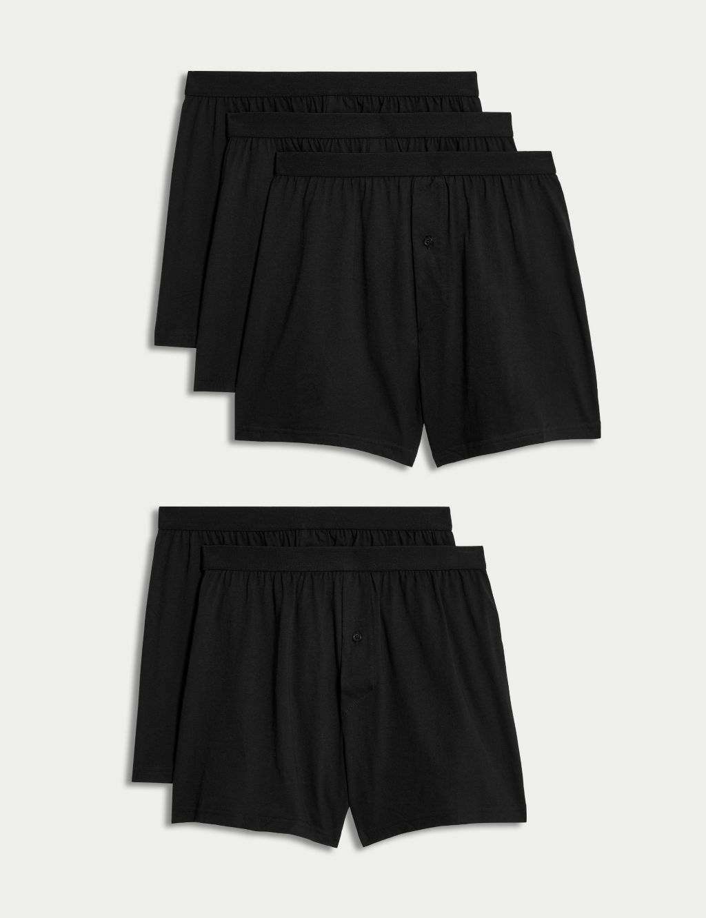 5pk Pure  Cotton Cool & Fresh™ Jersey Boxers 1 of 3