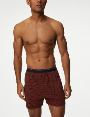 5pk Pure Cotton Assorted Jersey Boxers Image 2 of 3