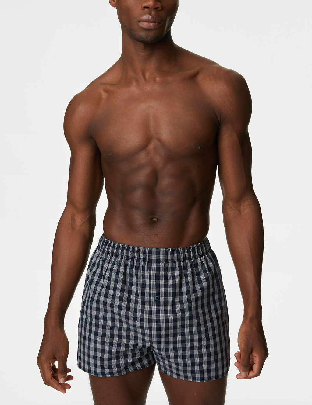 5pk Pure Cotton Assorted Woven Boxers 1 of 3