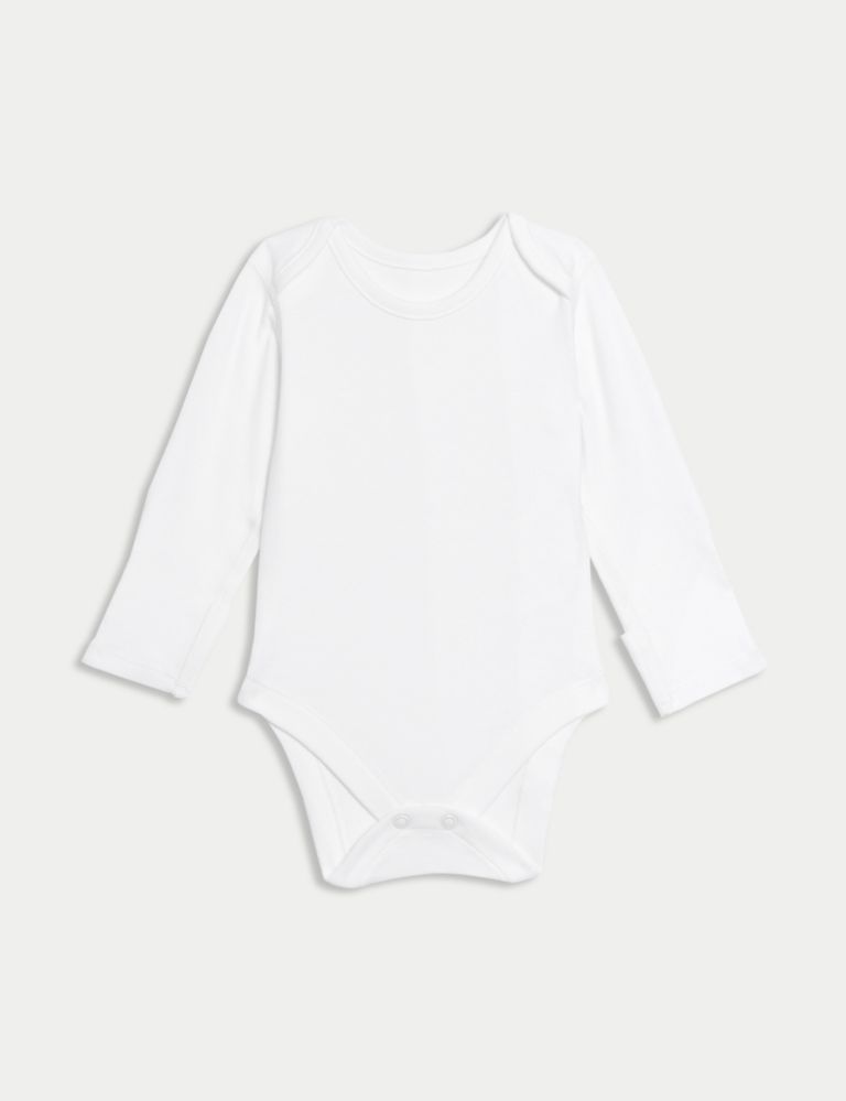 5pk Pure Cotton Bodysuits (5lbs - 3 Yrs) 3 of 6