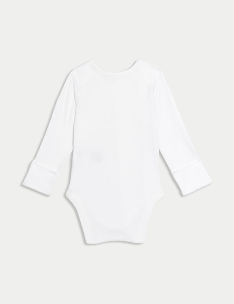 5pk Pure Cotton Bodysuits (5lbs - 3 Yrs) 3 of 5