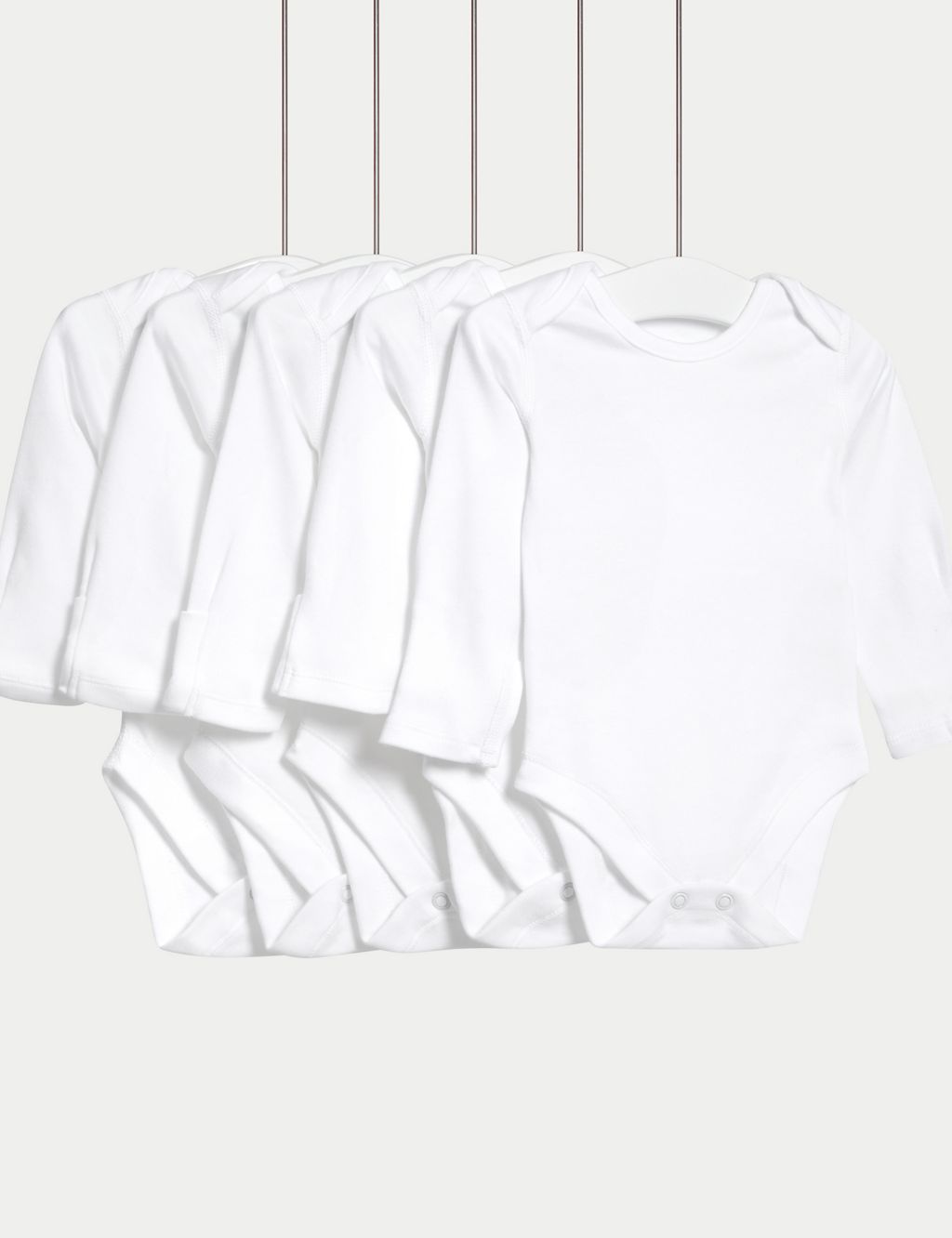 5pk Pure Cotton Bodysuits (5lbs - 3 Yrs) 1 of 6
