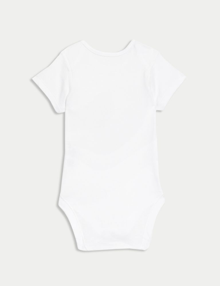 5pk Pure Cotton Bodysuits (5lbs-3 Yrs) 4 of 5
