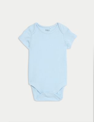 5pk Pure Cotton Bodysuits (6½lbs-3 Yrs) Image 2 of 4