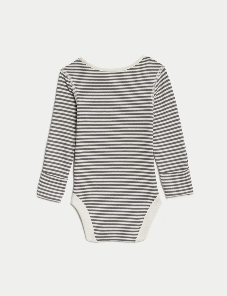 5pk Pure Cotton Bodysuits (6½lbs-3 Yrs) 3 of 5