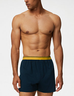 5pk Pure Cotton Cool & Fresh™ Jersey Boxers Image 2 of 3
