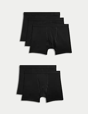 Marks & Spencer Men's 5-Pack Pure Cotton Cool & Fresh Boxer Briefs