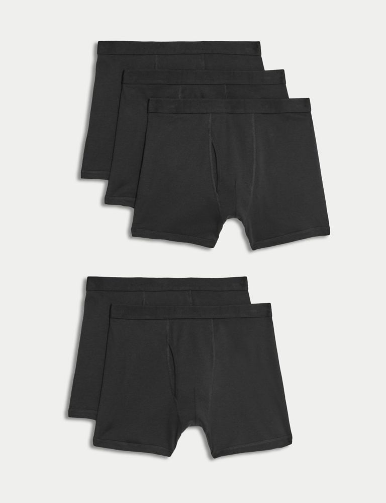 5pk Pure Cotton Cool & Fresh™ Trunks 2 of 3