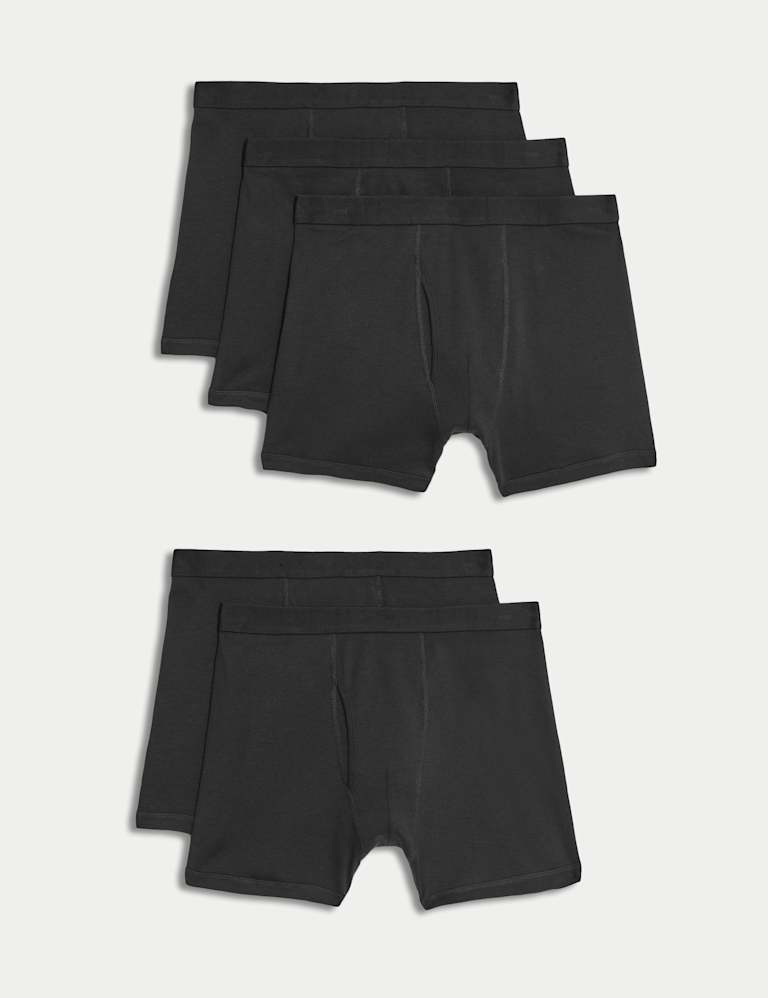 5pk Pure Cotton Cool & Fresh™ Trunks, M&S Collection