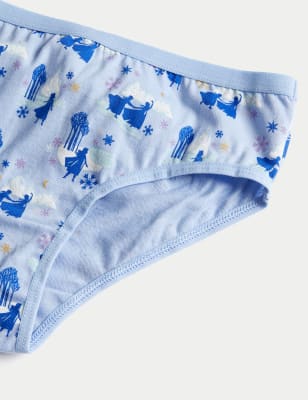 5pk Pure Cotton Frozen™ Knickers (2-10 Yrs), M&S Collection