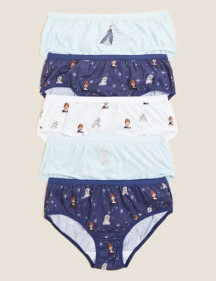 5pk Pure Cotton Frozen™ Knickers (2-12 Yrs) Image 1 of 2