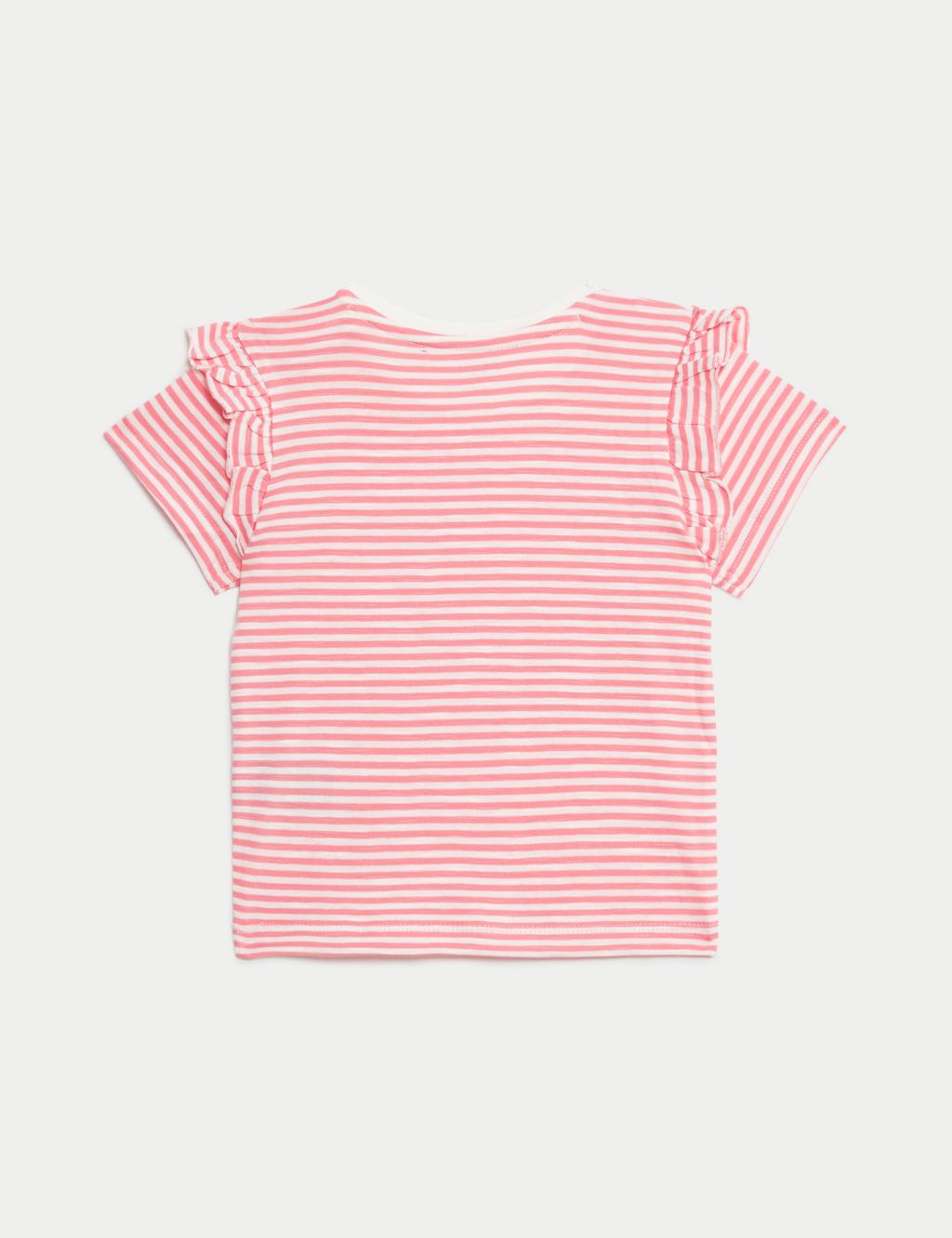 5pk Pure Cotton Plain & Striped Tops (0-3 Yrs) 2 of 4