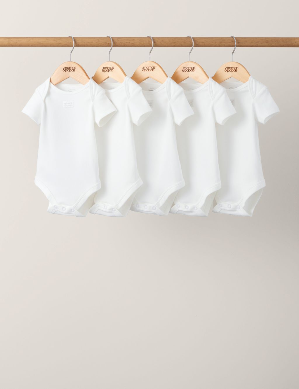 5pk Pure Cotton Slogan Bodysuits (7lbs-2 Yrs) 1 of 2