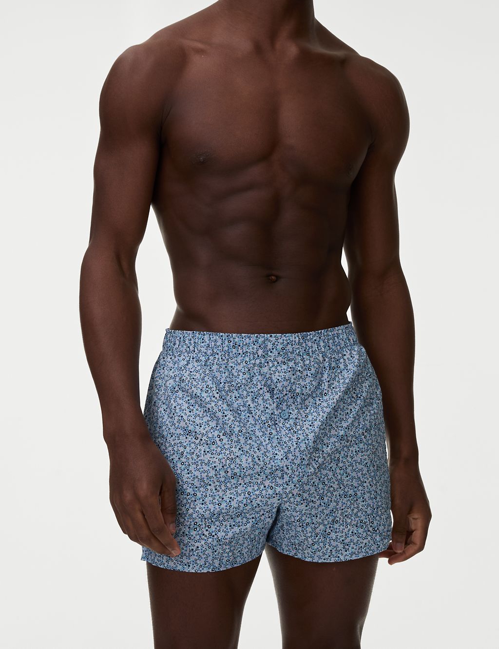 5pk Pure Cotton StayNew™ Floral Woven Boxers 1 of 3