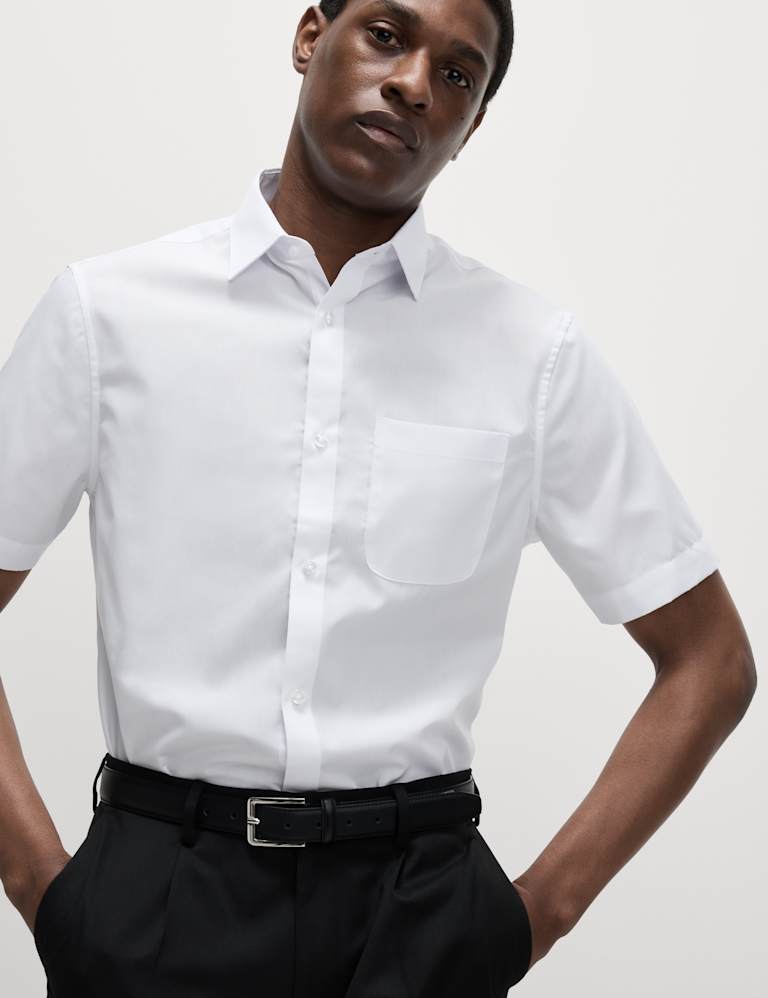 M&s mens short sleeve casual shirts store