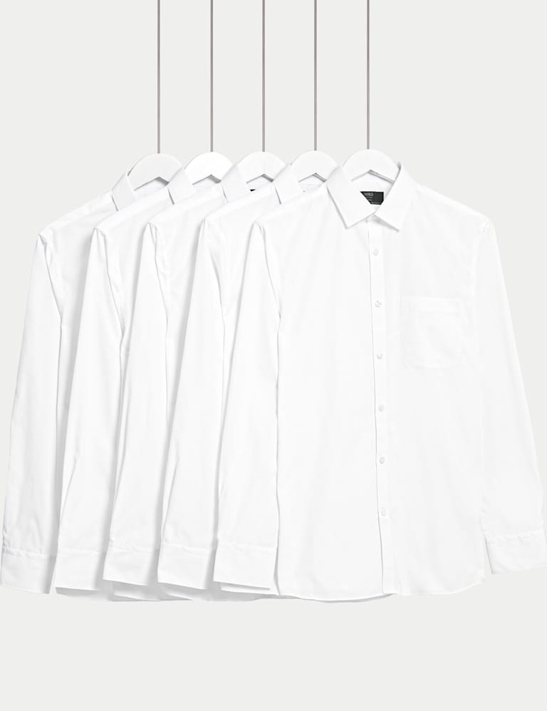 5pk Skinny Fit Long Sleeve Shirts 1 of 5