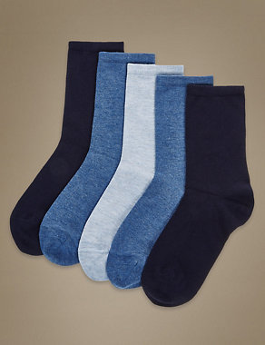 5pk Sumptuously Soft™ Ankle Socks Image 2 of 3
