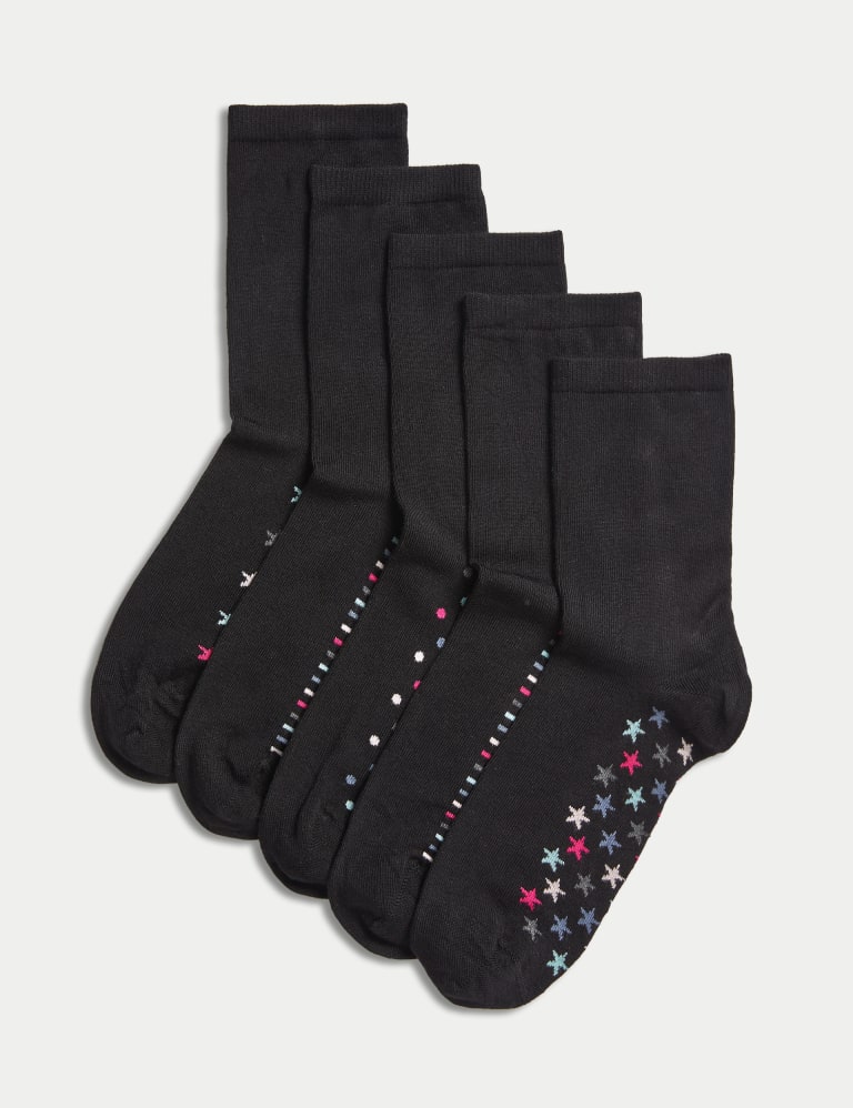 5pk Sumptuously Soft™ Ankle Socks 1 of 2