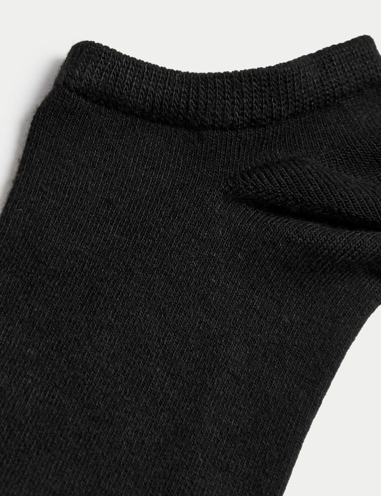 M&S Womens 5pk Sumptuously Soft™ Ankle Socks - 3-5 - Black Mix, Black Mix, £10.00