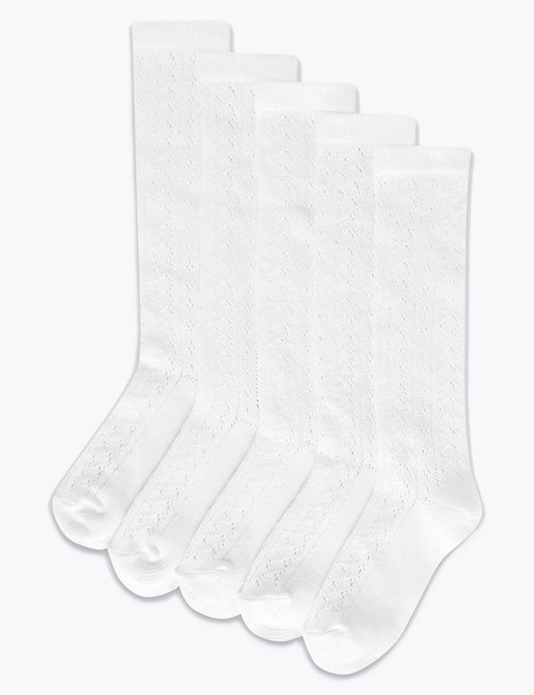 3 Pairs of Girls White Pelerine Socks Various Sizes