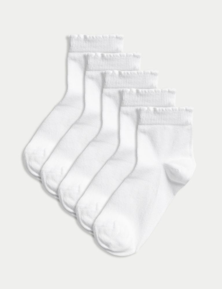 5pk of Short Picot Socks 1 of 1