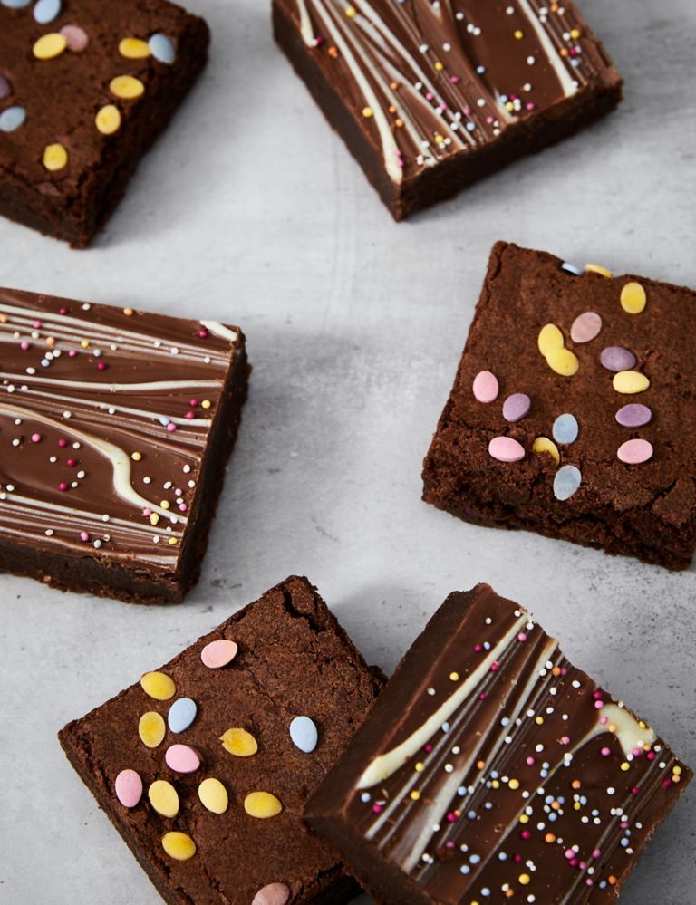 6 Confetti Indulgent Chocolate Brownies Letterbox Gift 3 of 3
