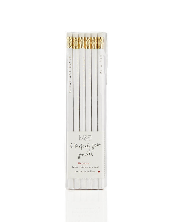 6 Perfect Pair Pencils Valentine's Day Gift Image 1 of 2